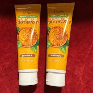 Dr. Jones natural non-fluoride, turmeric toothpaste 2 tubs
